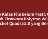Stop Kalau File Belum Pasti: Cara Flash Firmware Polytron W6500 Rocket Quadra 5.0 yang Benar