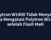 Polytron W1400 Tidak Menyala? Cara Mengatasi Polytron W1400 setelah Flash Mati